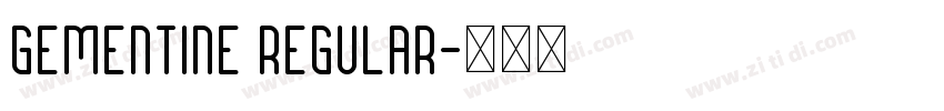 Gementine Regular字体转换